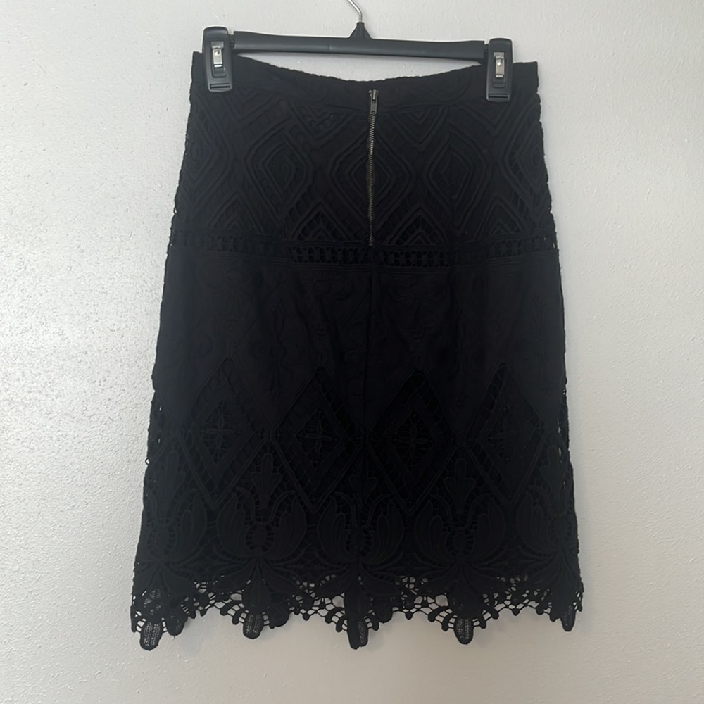 Anthropologie Moulinette Soeurs Garden Silhouette Lace Skirt‎ Size 2 - Picture 8 of 11